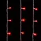 Светодиодный мерцающий занавес 2*2 м, 220V., 400 красных LED ламп, прозрачный ПВХ, Beauty Led (PCL402BL-10-2R)