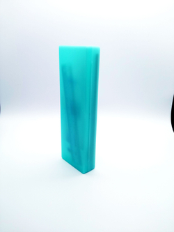 Пенал пластиковый с наполнением, 10 предметов, бирюзовый