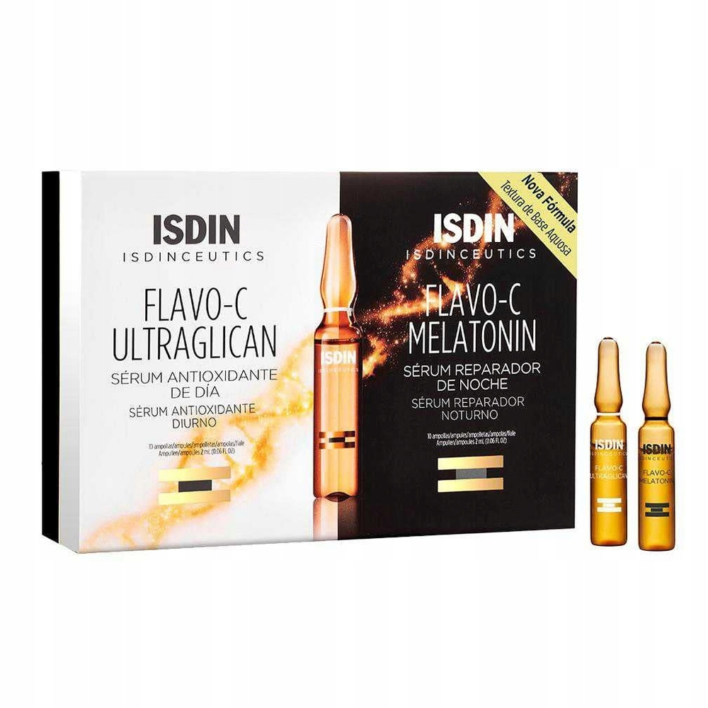 ISDIN Isdinceutics Flavo-C - дневная и ночная сыворотка для лица / 20 x 2 ml