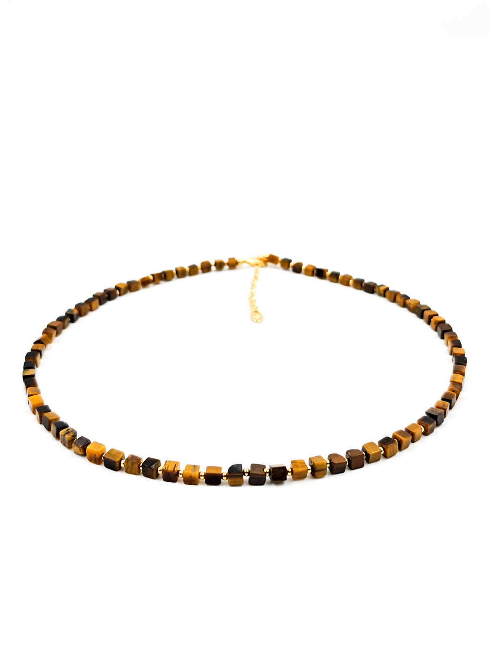 Чокер на шею из камня тигровый глаз