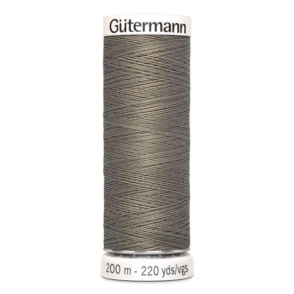 Нитки универсальные Gutermann Sew-all 100 (200 метров), 5 кат. | 241 брезентово-серый