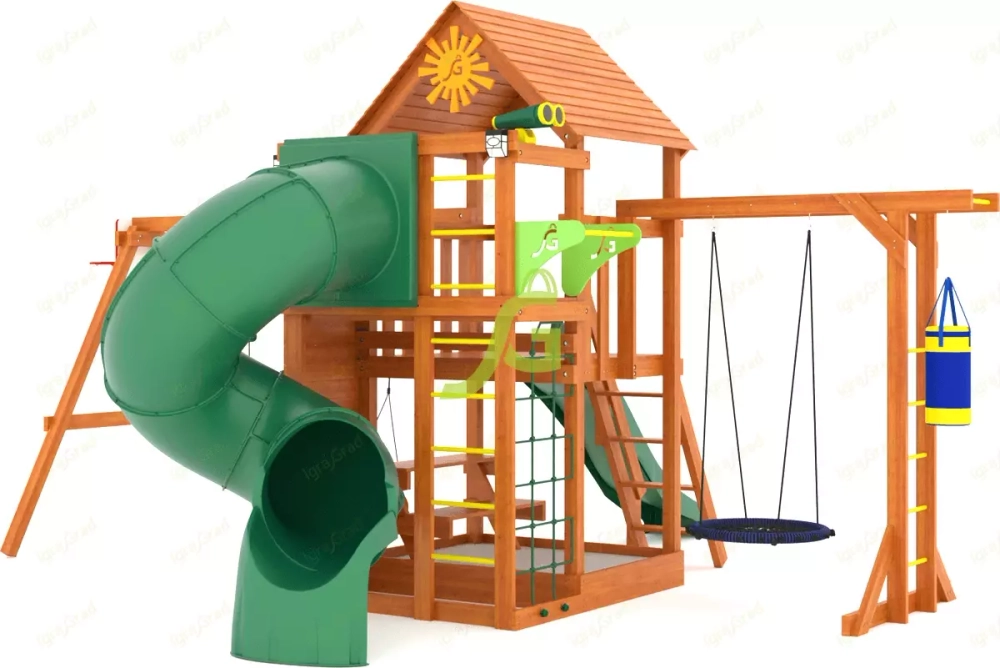 Детская площадка с трубой