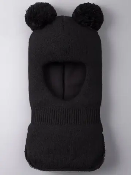 Шапка шлем детская зимняя вязаная