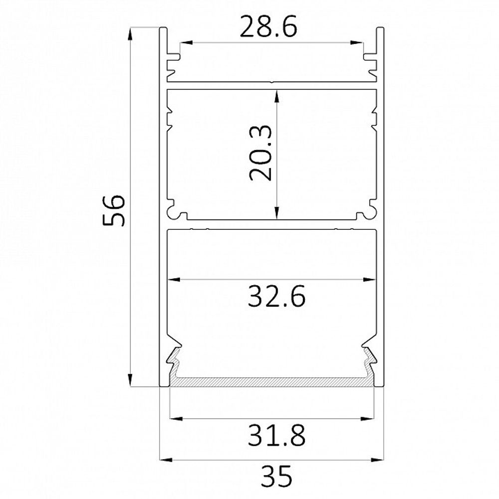 Накладной светильник 6063 LINE 3556 0412622