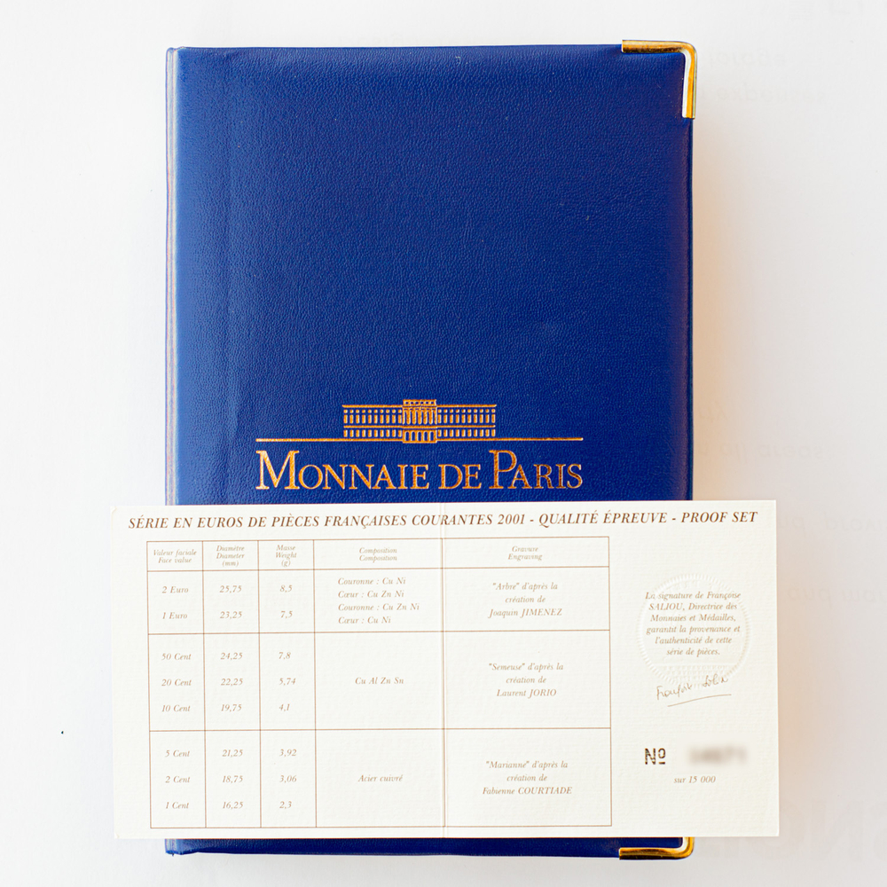 France 2001 Proof Coin Set