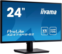 Монитор Iiyama 24;; ProLite X2474HS-B2 1920x1080 VA WLED 75Гц 4ms VGA HDMI DisplayPort