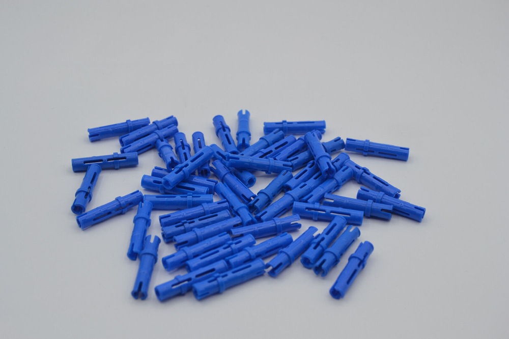 Lego 100шт Штифт 3L с продольными выступами трения (синий) 6558 / 4514553 / 6299413