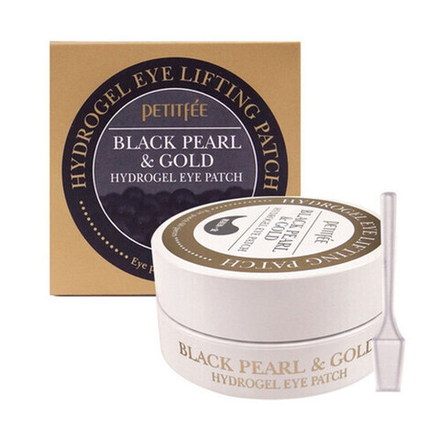 Патчи гидрогелевые для глаз - Petitfee Black pearl & gold hydrogel eye-spot patch, 60 шт