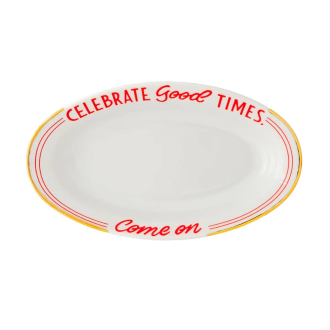 Блюдо овальное CELEBRATE GOOD TIMES, 17x10 см