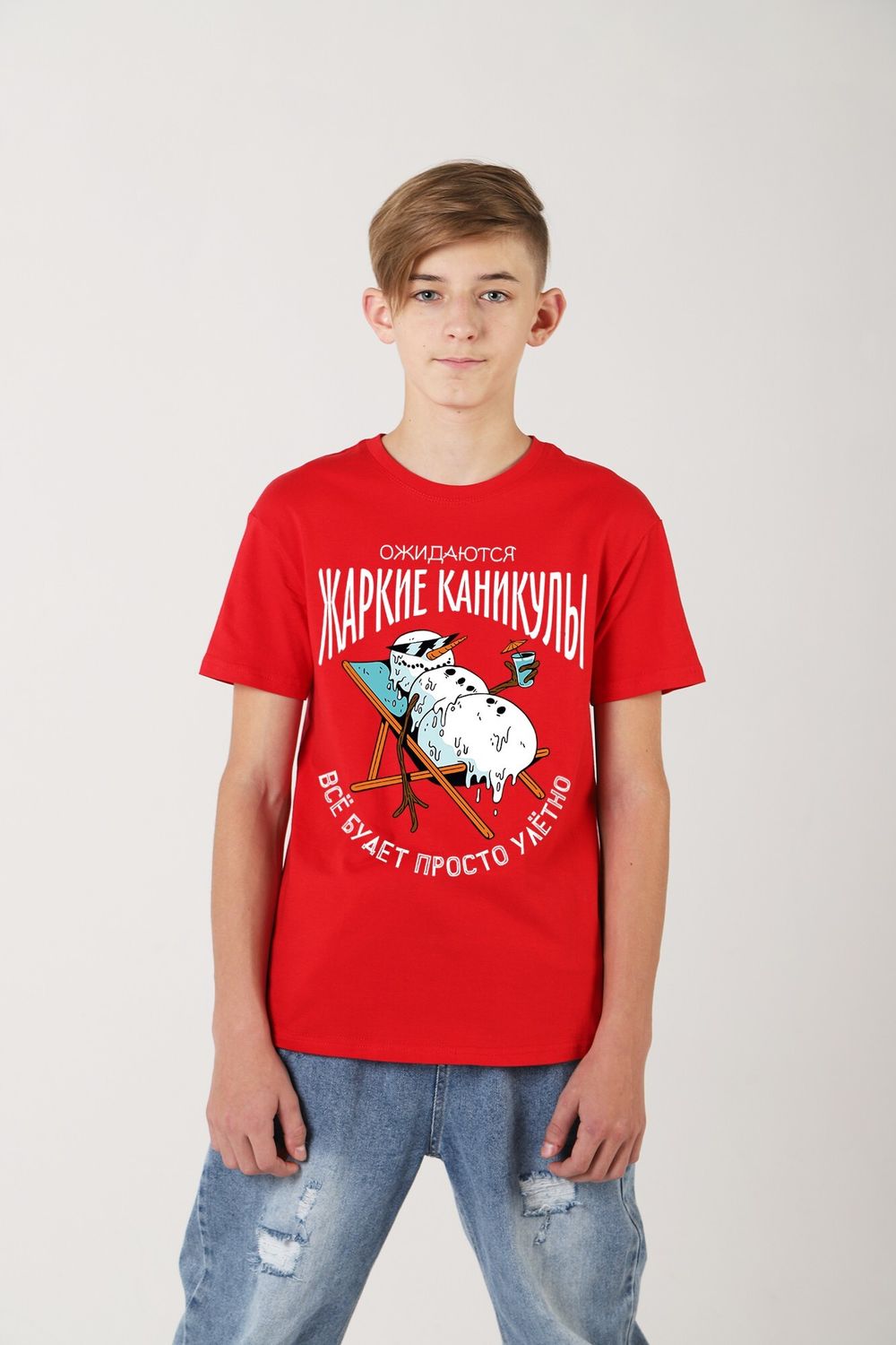 Фуфайка (футболка) для мальчика Карнавал-2 Виотекс КРАСНЫЙ