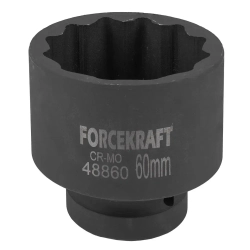 Головка ударная 1'', 60мм (12гр.) FORCEKRAFT FK-48860