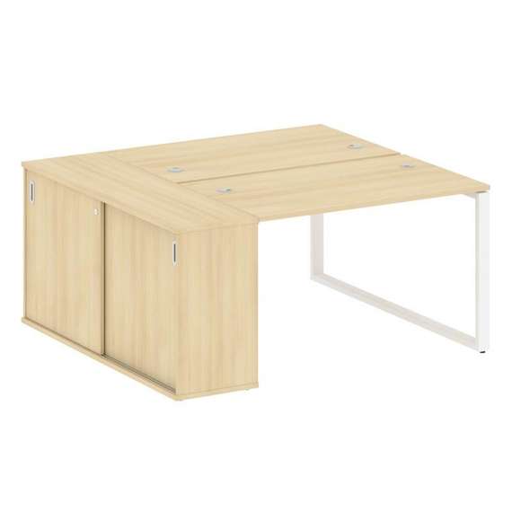 Метал Систем Рабочая станция с шкафом-купе на О-образном м/к БО.РС-СШК-1.2 Т