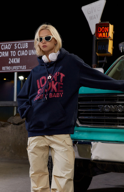 Худи DONSMOKE "Shabby Logo" Loose fit Hoodie