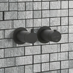 Термостат Gessi 316, встраиваемый, на 2 выхода, цвет Matte Black