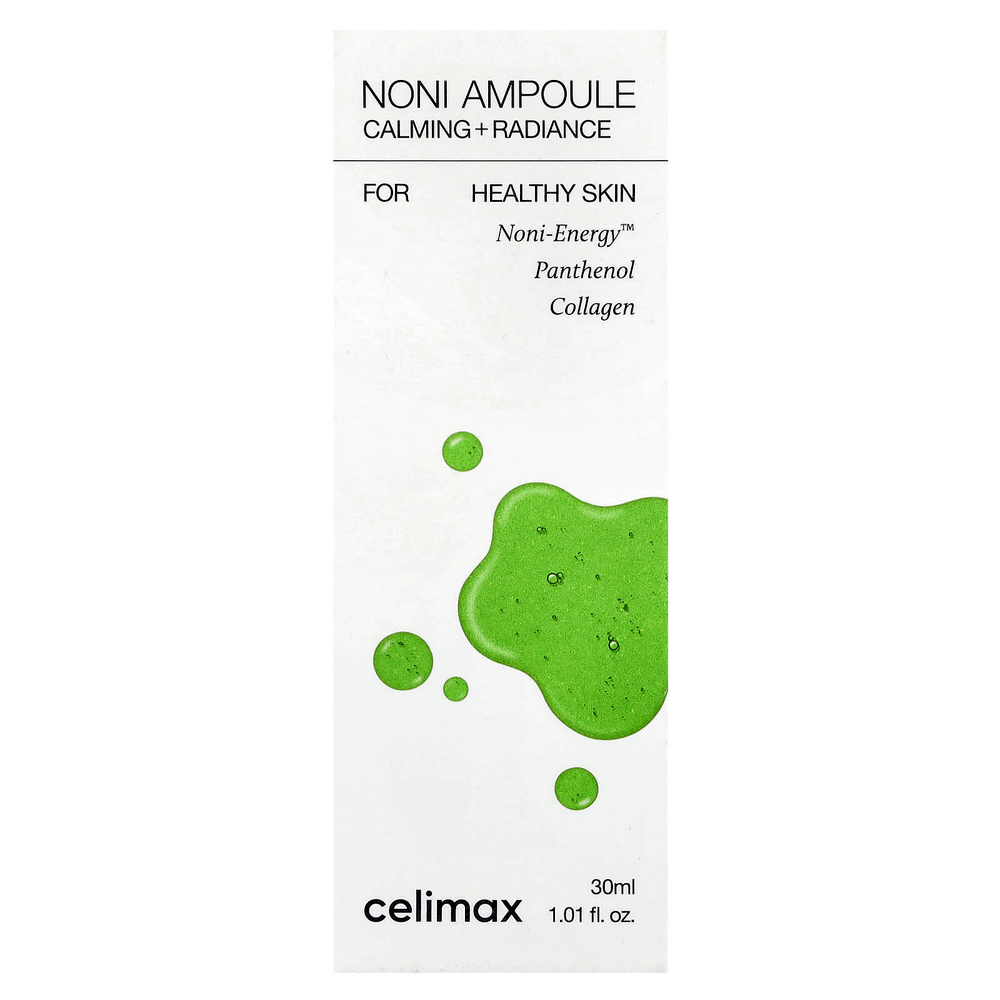 Celimax, Noni Ampoule, успокаивающее + сияние, 30 мл (1,01 жидк. Унции)