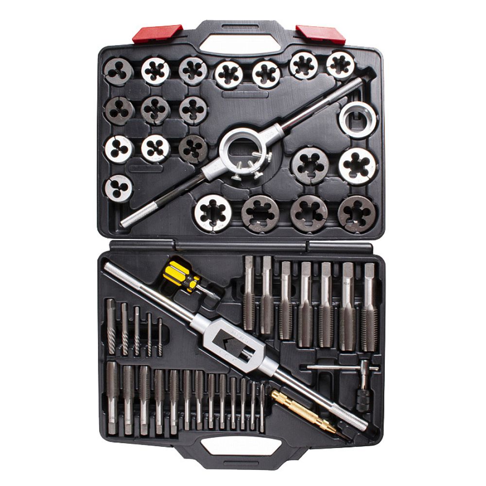 МАСТАК (351-00051C) Набор метчиков и плашек SK-5, M6-M24, кейс, 51 предмет