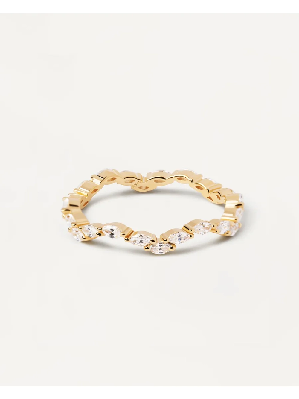 Кольцо Lake серебро 925 пробы покрытое золотом