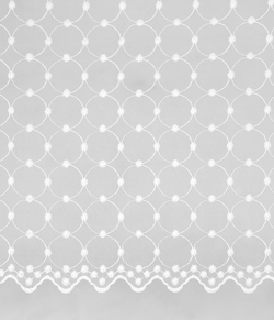 Тюль Legrand Ажур белый с фигурным краем
