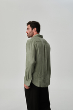 Рубашка | washed olive