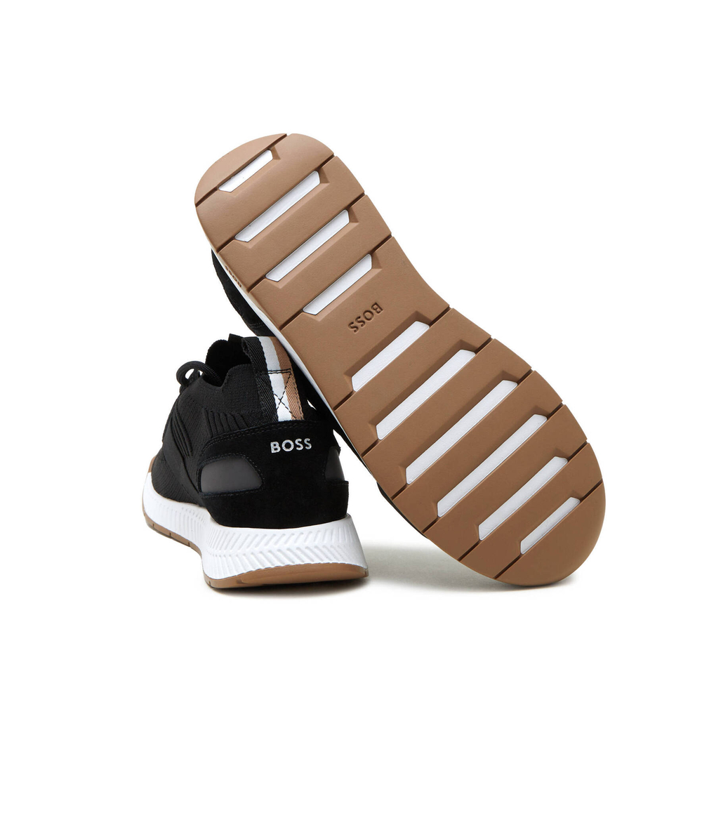 Кроссовки Titanium_Runn_knst_N BOSS BLACK - черный(50498245)