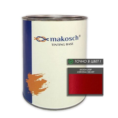 Автоэмаль makosch/SKODA LF3P, Базовая эмаль, красный, перламутр, 800мл.