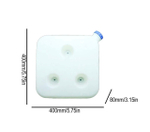 Топливный бак автономного отопителя, 10 литров, бачок, пластик-белый (1 шт.)