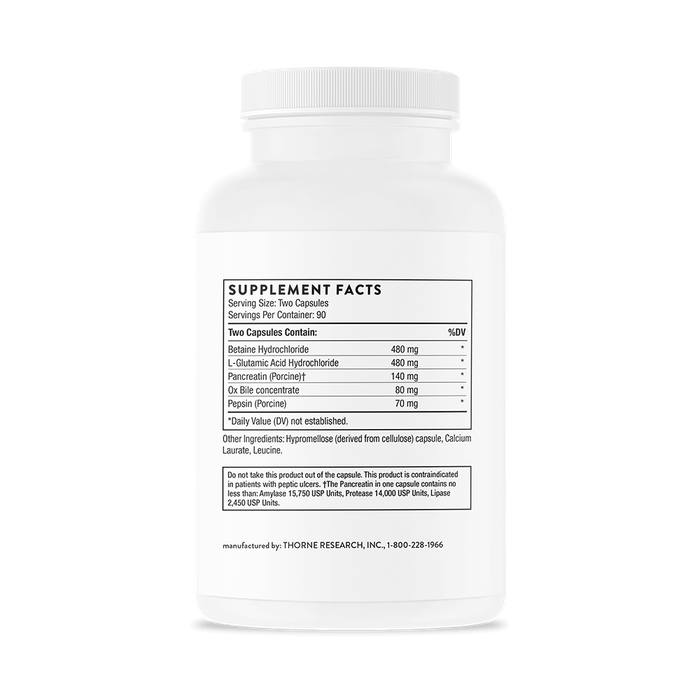 Пищеварительные ферменты, Advanced Digestive Enzymes, Thorne Research, 180 капсул 2