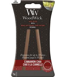 Чай с корицей, палочки для ароматизатора в авто, WoodWick