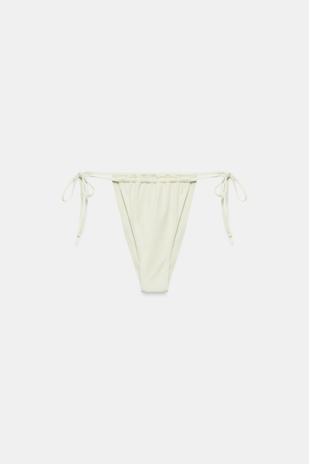 ZARA ПЛАВКИ-БИКИНИ С ЗАВЯЗКАМИ, ЭКРЮ