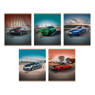 Тетрадь А5 48л клетка "Скорость и драйв" (Эксмо)