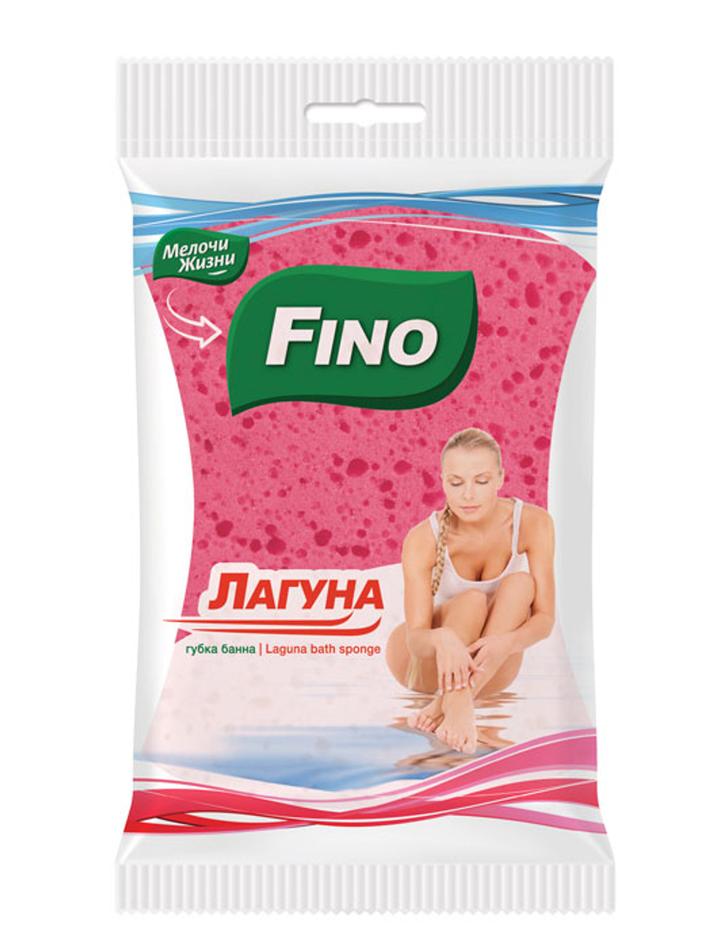 Губка банная массажная Fino Лагуна (1 шт)