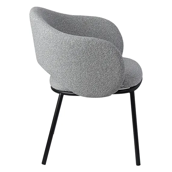 Стул Jude, серое букле, черные ножки