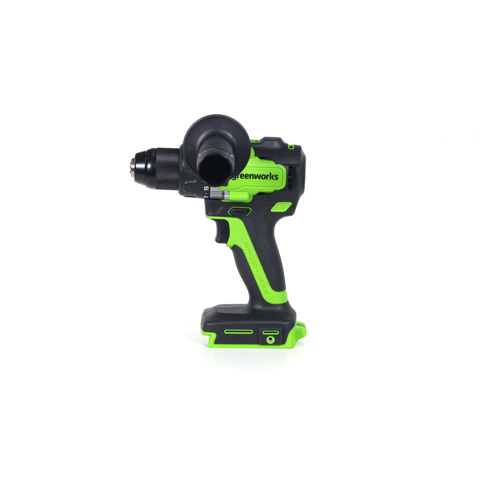 Дрель-шуруповерт аккумуляторная Greenworks GD24DD90 Арт. 3707507,  24V, 90 Нм, бесщеточная, без АКБ и ЗУ