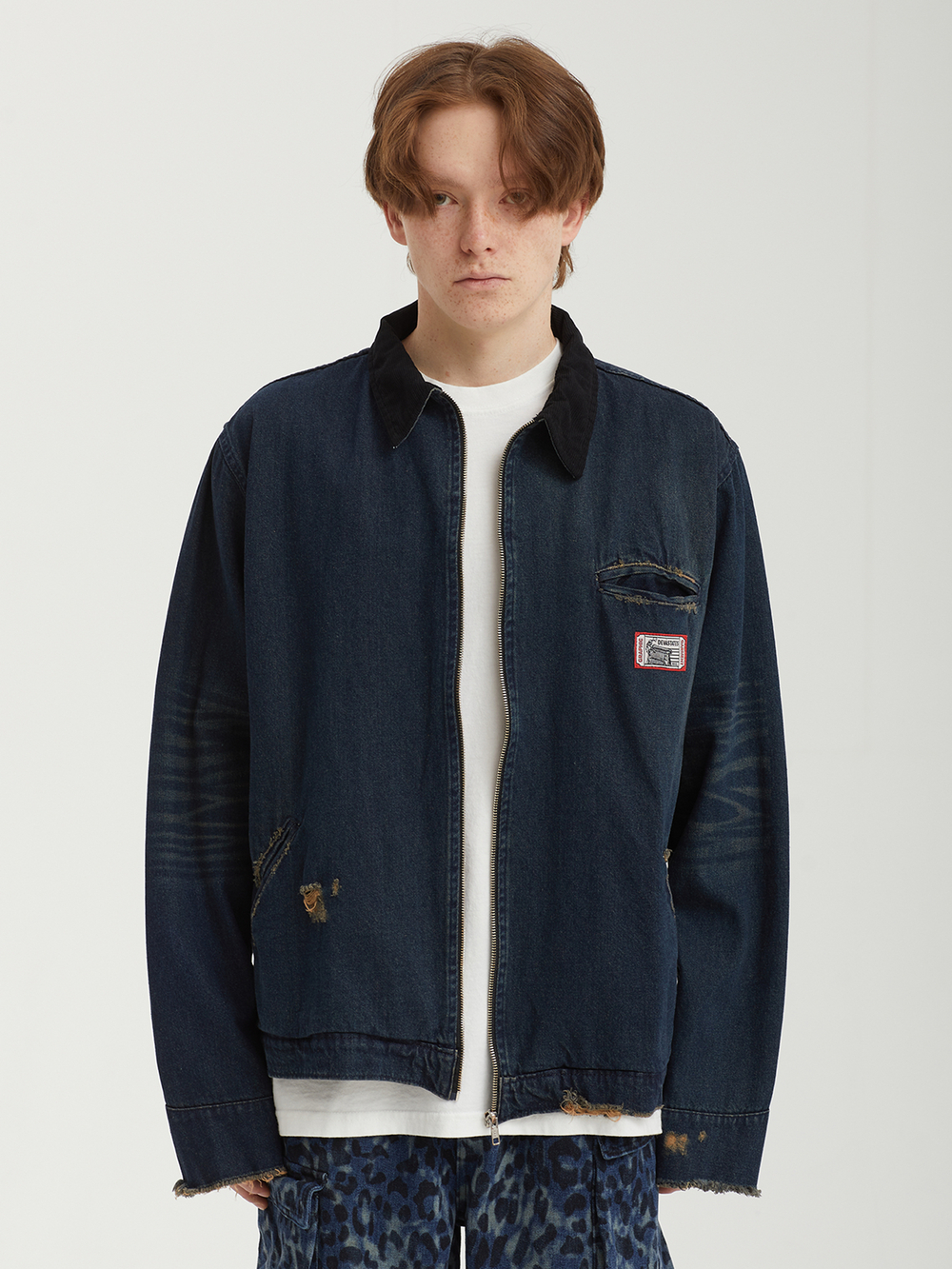 Мужская Куртка Denim Work - Grunt- Washed Blue