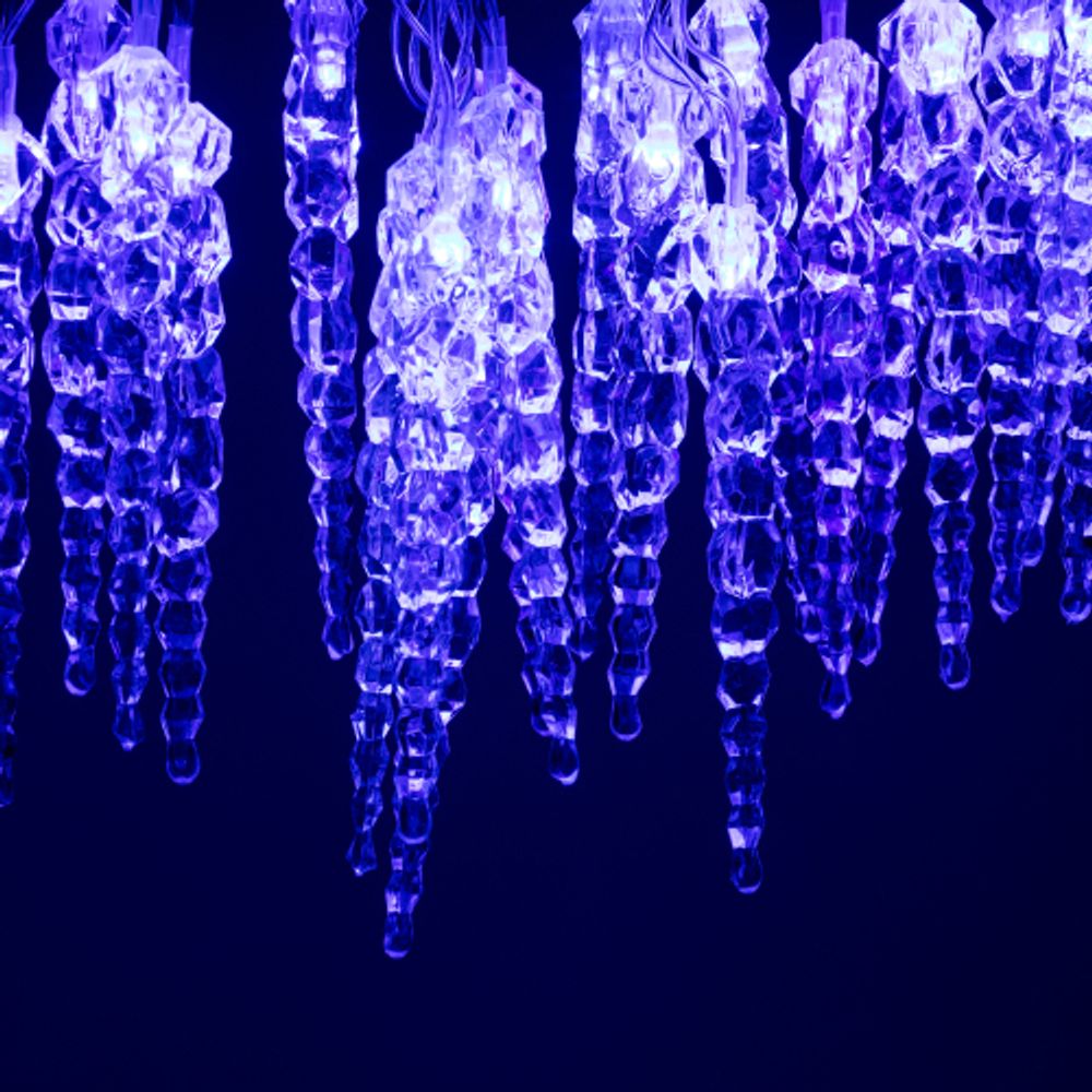 Светодиодная новогодняя гирлянда ЭРА ЕGNIG - IC нить Сосульки 3,8 м синий 20 LED