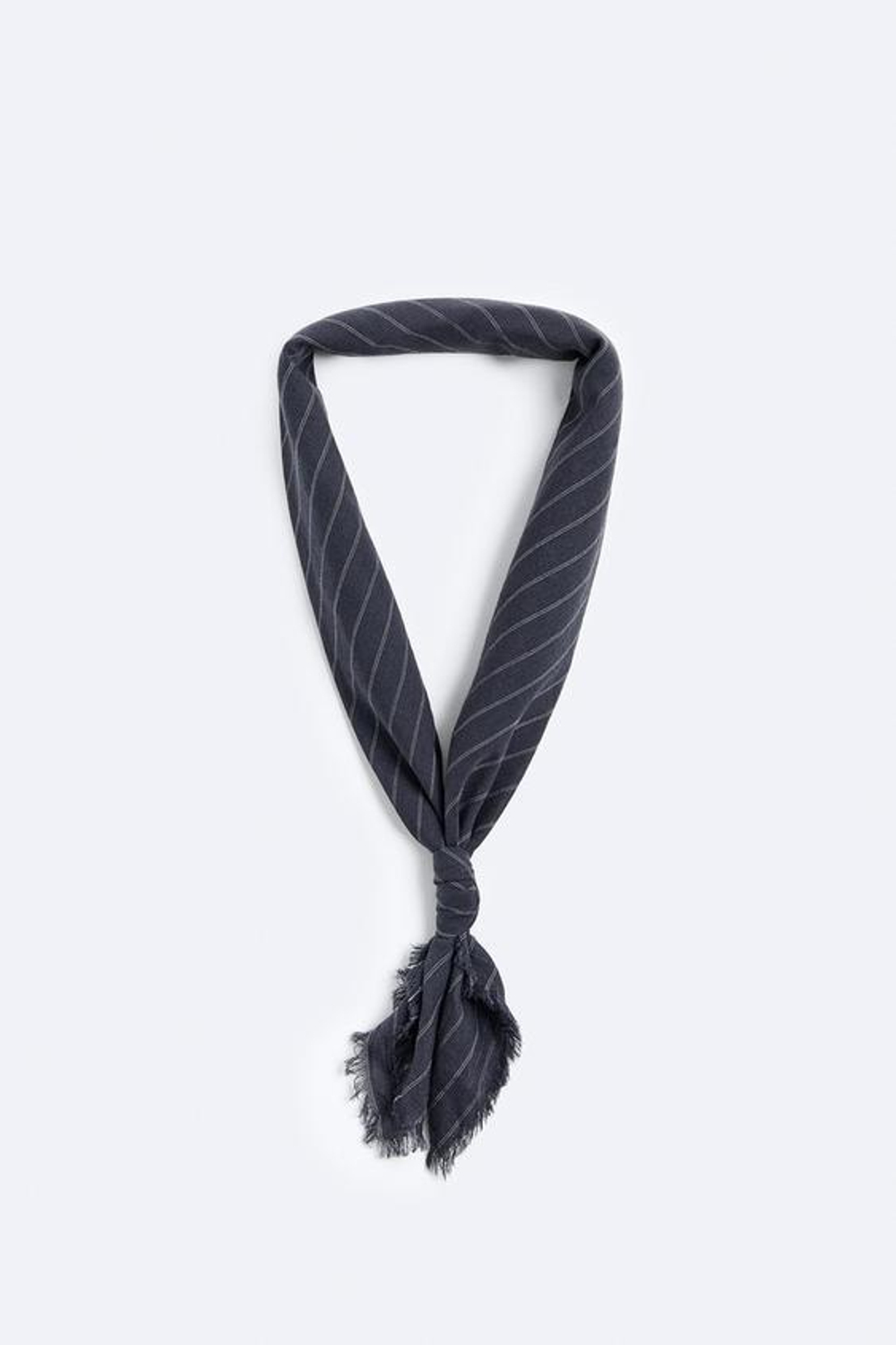 ZARA БАНДАНА В ПОЛОСКУ, МОРСКОЙ СИНИЙ