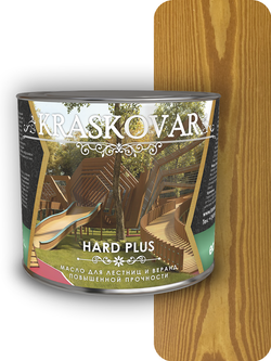 Масло повышенной прочности для лестниц и веранд Kraskovar Hard Plus тик