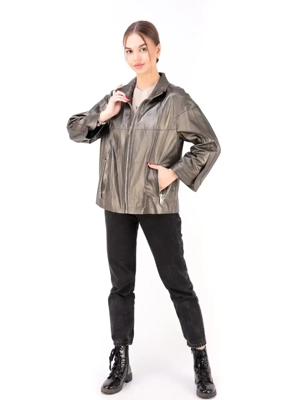 Куртка женская из натуральной кожи