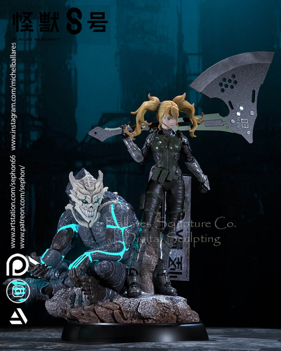 Кафка Хибино & Кикору Синомия Кайдзю номер восемь Фигурка