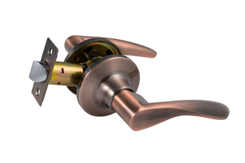 Защелка-Комплект  S-Locked 3901-05  АC с фалевыми ручками пустая МЕДЬ  /122949