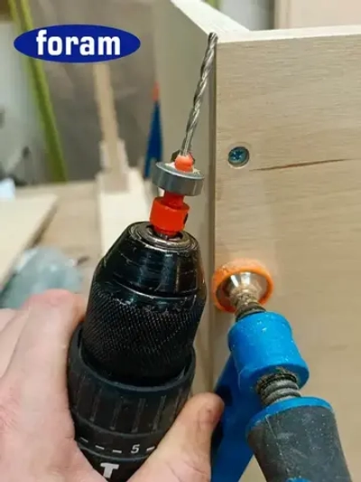 Сверло с зенкером по дереву, FORAM, зенкер d 8мм, хвостовик 8мм, 5шт