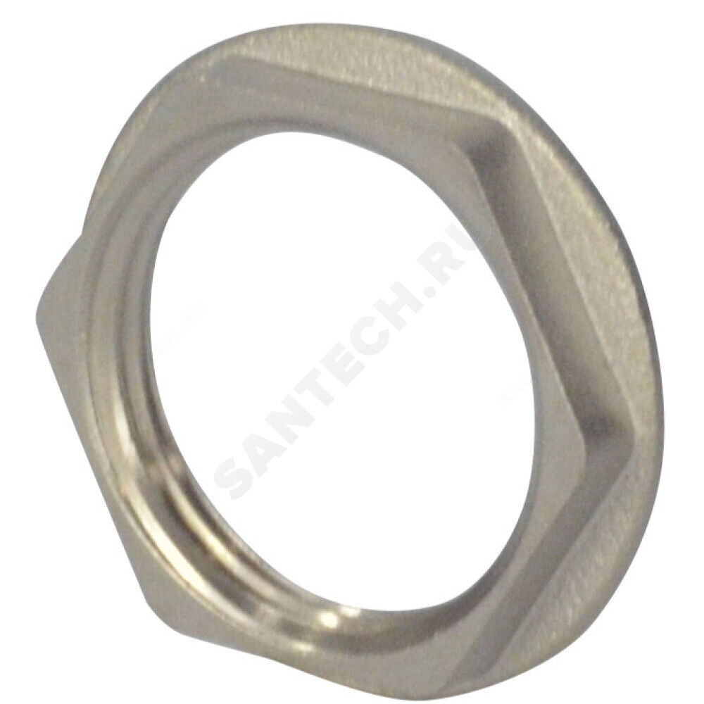 Контргайка латунь никель реборда Ду 32 (1 1/4") ВР SantechSystems .