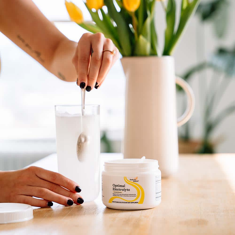 Seeking Health, Optimal Electrolyte, смесь для приготовления напитков с электролитами, вкус лимонада, 190,8 г (6,73 унции)