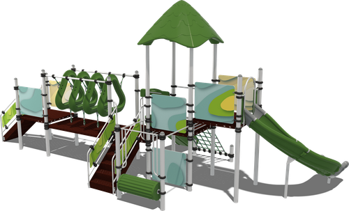 Детский городок Тортуга (комплектация 2, паттерн Papercut)