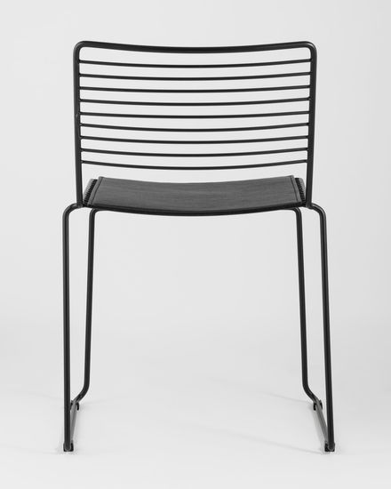 Стул обеденный Hero черный с черной подушкой 4 шт