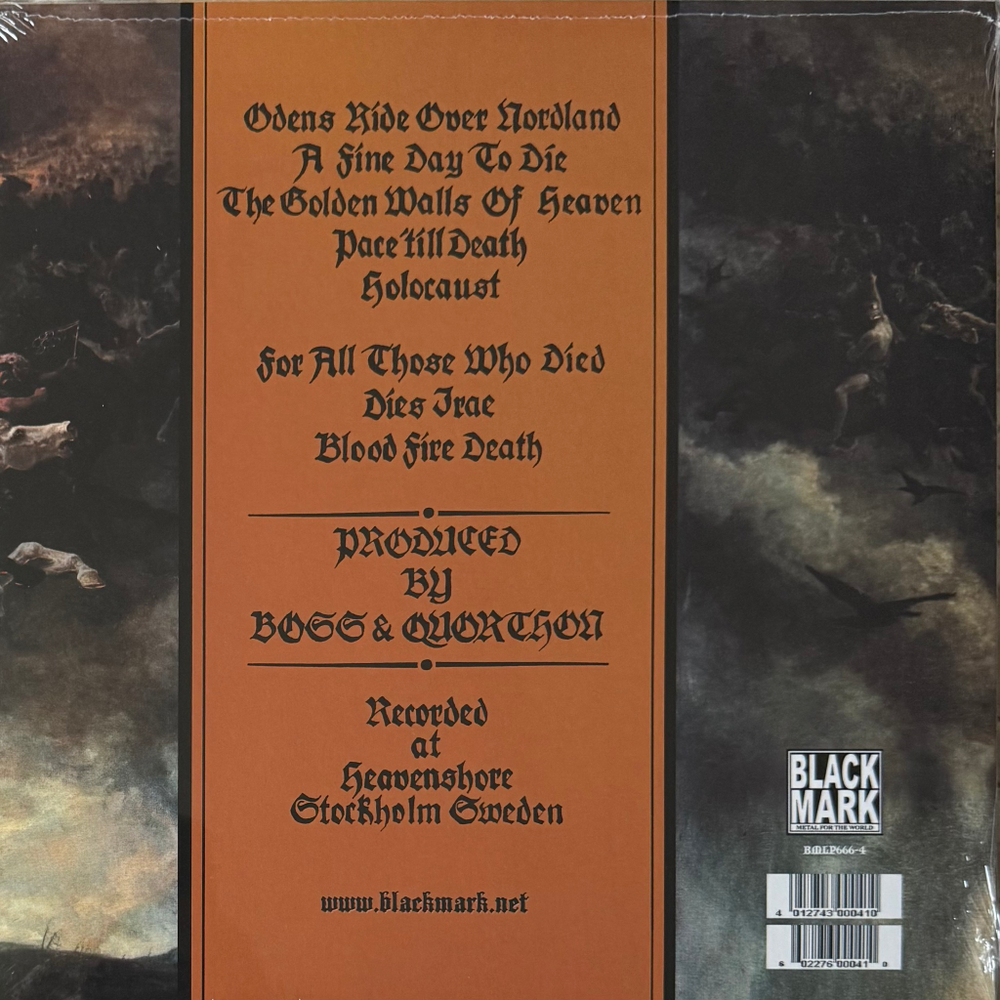 Виниловая пластинка Bathory ‎– Blood Fire Death LP