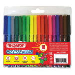 Фломастеры 18цв. "Пифагор", вент. колпачок (Пифагор)
