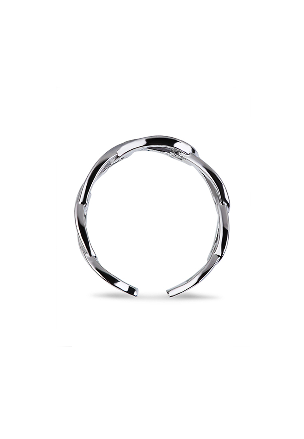 Кольцо "Иви" цвет - серебро
