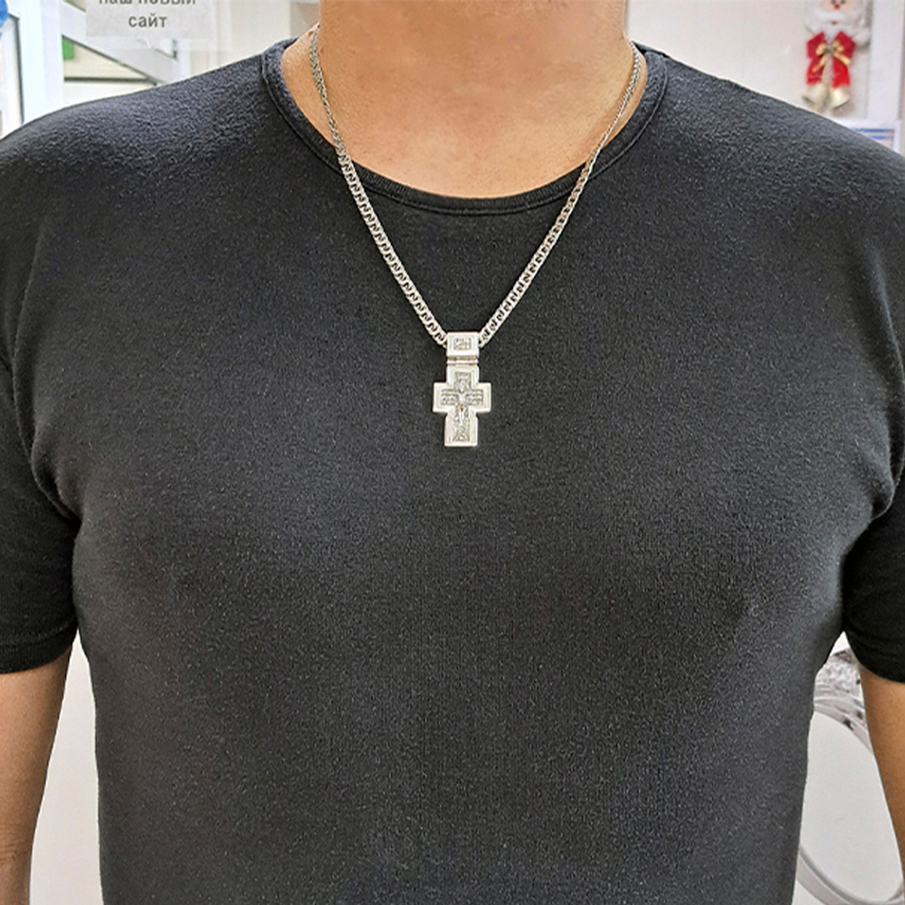 Крест мужской серебро 925 8603