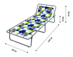 Кровать раскладная Юниор жесткая арт.С89/44 (цвет ткани разноцветный рис.круги (4 шт. в уп.)